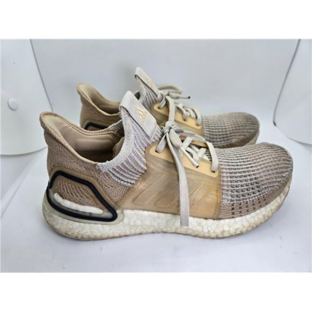 Adidas UltraBoost 19 Shoes Women's 6.5 Beige Running Athletic Workout Sneakers